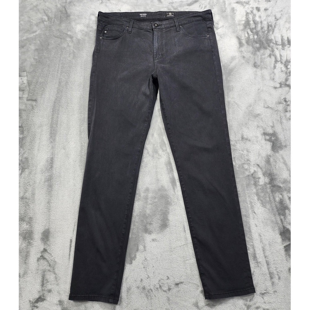AG Adriano Goldschmied Jeans Womens 32R Black The Prima Cigarette Leg Stretch